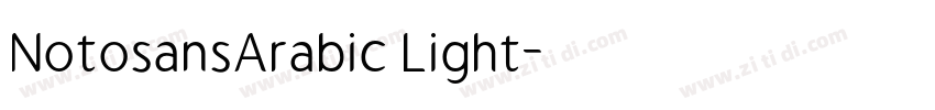 NotosansArabic Light字体转换 NotosansArabic Light字体转换